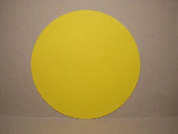 1/43 GARAGE DEPREUX ROND JAUNE ADHESIF DE PONT ARTICULE TOURNANT VROOM