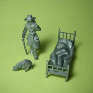 4 FIGURINES 1/43 SET 196 LA BELLE ET LE CLOCHARD VROOM UNPAINTED KIT