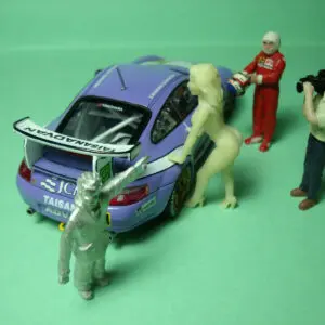 4 FIGURINES 1/43 SET 224 COUP DE CHAUD VROOM A PEINDRE UNPAINTED