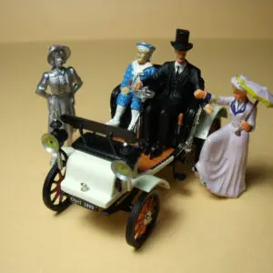4 FIGURINES 1/43 SET 228 LE GENTLEMAN VROOM A PEINDRE UNPAINTED