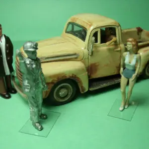 4 FIGURINES 1/43 SET 234 A LA MINE VROOM A PEINDRE UNPAINTED