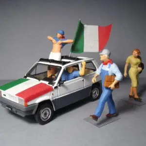 4 FIGURINES 1/43 SET 298 LES SUPPORTERS VROOM A PEINDRE UNPAINTED