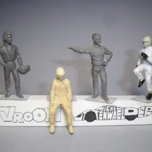 4 FIGURINES 1/43 SET 367 STEVE MC QUEEN BULLITT LE MANS VROOM NO SPARK