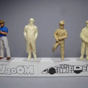 4 FIGURINES 1/43 SET 368 JUAN MANUEL FANGIO VROOM FOR MERCEDES SPARK