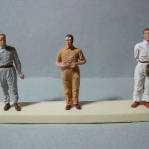 4 FIGURINES 1/43 SET 63 PILOTES AUTO UNION BUGATTI VROOM NON PEINT SCHUCO