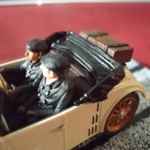 4 FIGURINES SET 124 VOYAGE EN BUGATTI VROOM 1/43 A PEINDRE