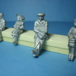 4 FIGURINES SET 88 LE VOYAGE EN AUTOCAR VROOM 1/43 A PEINDRE