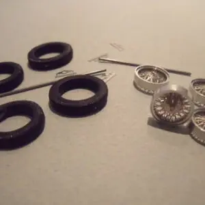 4 ROUES RAYONS CROISES BUGATTI DELAHAYE HISPANO VROOM 1/43 A MONTER
