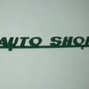ENSEIGNE AUTO SHOP POUR GARAGE STATION BP DE MARQUE VERO VROOM REPRO