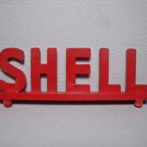 ENSEIGNE SHELL ENTRAXE 68 MM GARAGE STATION SERVICE JOUETS VROOM 1/43