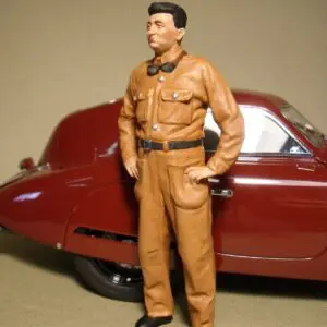 FIGURINE 1/18 ENZO FERRARI RACING 1938 VROOM PEINT FOR CMC CMR GP REPLICAS