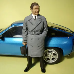FIGURINE 1/18 FERRY PORSCHE VROOM NON PEINT FOR AUTOART MINICHAMPS CMC