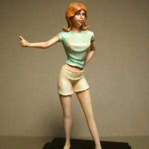 FIGURINE 1/18 GIRL ANNIE VROOM NON PEINT FOR AUTOART MINICHAMPS 1/18