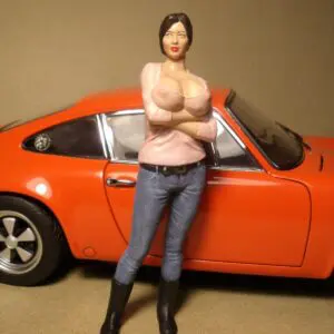 FIGURINE 1/18 GIRL STEPHANIE VROOM NOT PEINT FOR AUTOART MINICHAMPS CMR