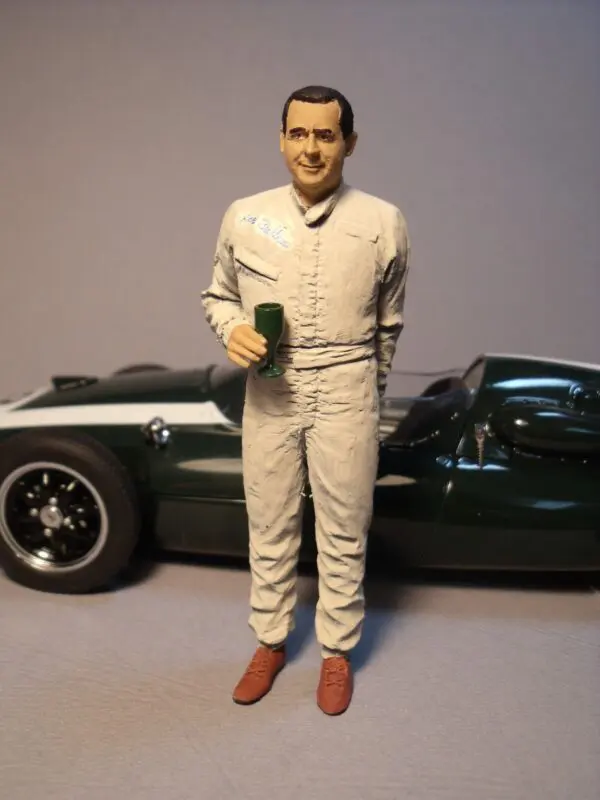 FIGURINE 1/18 JACK BRABHAM SF VROOM NOT PEINT SPARK SCHUCO GP REPLICAS