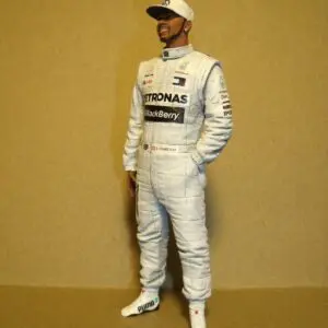 FIGURINE 1/18 LEWIS HAMILTON VROOM NOT PEINT FOR EXOTO MINICHAMPS SPARK