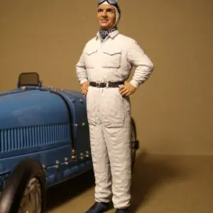 FIGURINE 1/18 LOUIS CHIRON BUGATTI VROOM NOT PEINT FOR MINICHAMPS CMC