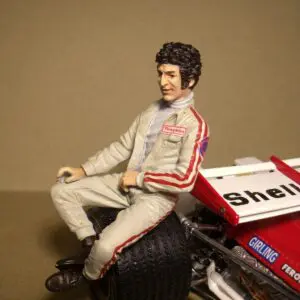 FIGURINE 1/18 MARIO ANDRETTI SITTING VROOM NOT PEINT EXOTO GP REPLICAS
