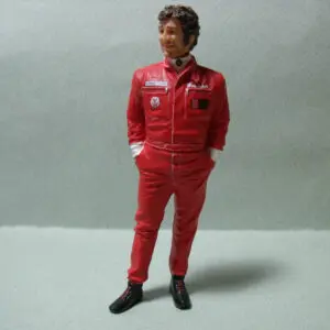 FIGURINE 1/18 MARIO ANDRETTI TSM VROOM UNPAINTED FOR MINICHAMPS EXOTO