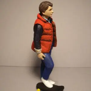FIGURINE 1/18 MARTY MC FLY RETOUR VERS LE FUTUR VROOM NOT PEINT FOR MATTEL
