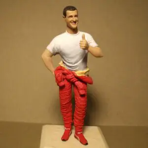 FIGURINE 1/18 MICHAEL SCHUMACHER VROOM NOT PEINT HOT WHEELS MATTEL