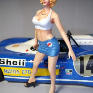 FIGURINE 1/18 MISS MATRA VROOM NOT PEINT FOR EXOTO SPARK MINICHAMPS