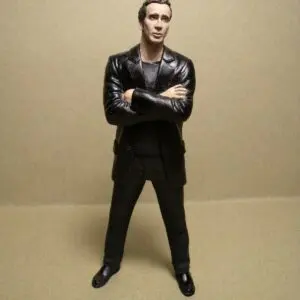 FIGURINE 1/18 NICOLAS CAGE VROOM NOT PEINT FOR MATTEL AUTOART MINICHAMPS
