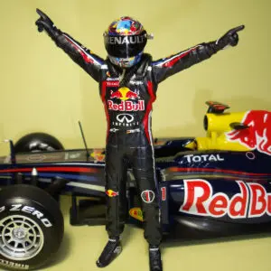 FIGURINE 1/18 PILOTE 16 VETTEL WINNER VROOM NOT PEINT MATTEL MINICHAMPS