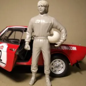 FIGURINE 1/18 PILOTE 18 SANDRO RALLYE DRIVER VROOM FOR AUTOART MINICHAMPS