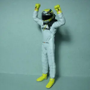 FIGURINE 1/18 PILOTE 20 NICO ROSBERG F1 VROOM NOT PEINT FOR MINICHAMPS