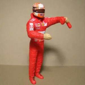 FIGURINE 1/18 PILOTE 26 CONGRATULATING VROOM NOT PEINT MINICHAMPS MATTEL