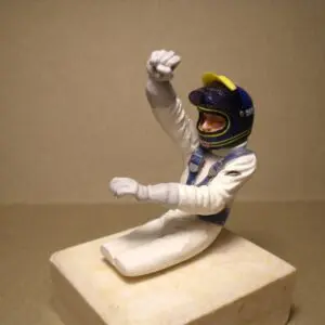 FIGURINE 1/18 PILOTE 28 PETERSON WINNER DRIVING VROOM NOT PEINT GP REPLICAS