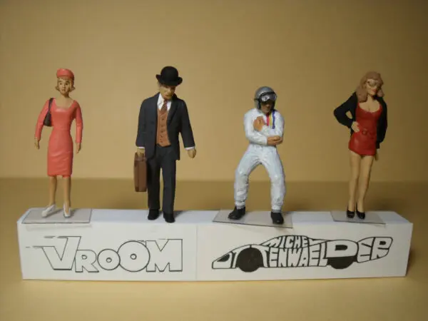 FIGURINES 1/43 ASSORTIMENT A20 VROOM NOT PEINT FOR MINICHAMPS NOREV 1/43