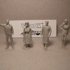 FIGURINES 1/43 ASSORTIMENT A27 VROOM NOT PEINT FOR MINICHAMPS NOREV 1/43