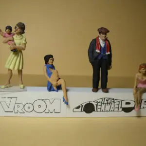 FIGURINES 1/43 ASSORTIMENT A5 VROOM NOT PEINT FOR NOREV MINICHAMPS 1/43