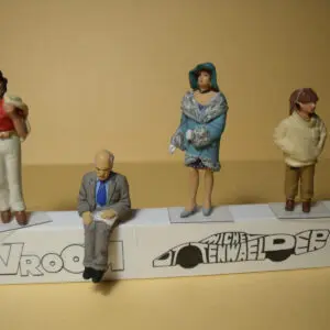 FIGURINES 1/43 ASSORTIMENT A6 VROOM NOT PEINT FOR MINICHAMPS NOREV 1/43