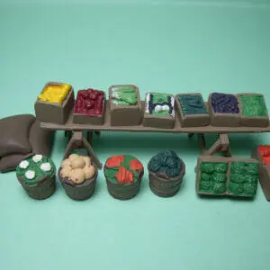 FIGURINES 1/43 SET 127 FRUITS ET LEGUMES VROOM NOT PEINT FOR NOREV SCHUCO