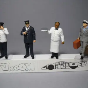 FIGURINES 1/43 SET 262 LE PALACE VROOM A PEINDRE FOR MINICHAMPS NOREV