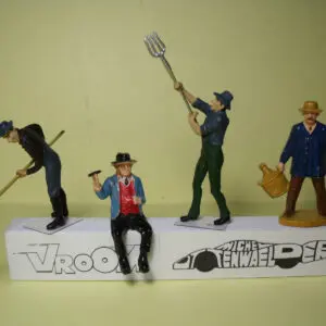 FIGURINES 1/43 SET 278 AGRICULTEURS VROOM NOT PEINT MINICHAMPS NOREV ELIGOR