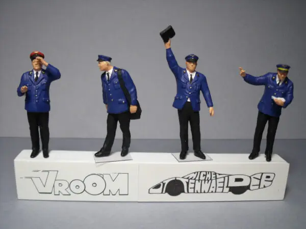 FIGURINES 1/43 SET 294 LA SNCF VROOM NOT PEINT FOR CMR NOREV MINICHAMPS