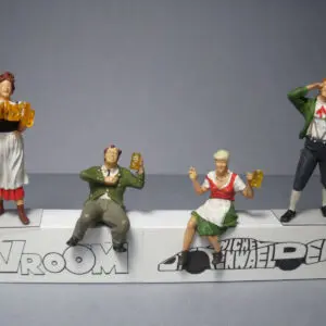 FIGURINES 1/43 SET 299 FETE DE LA BIERE VROOM NOT PEINT MINICHAMPS NOREV