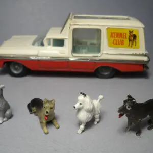 FIGURINES 1/43 SET 314 CHIENS FOR CORGI 486 VROOM NOT PEINT MINICHAMPS