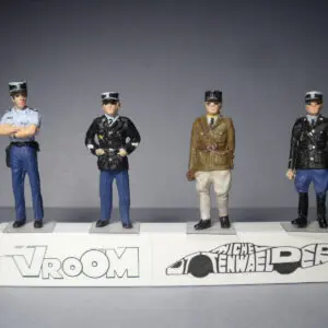 FIGURINES 1/43 SET 325 GENDARMERIE POLICE VROOM NOT PEINT FOR NOREV