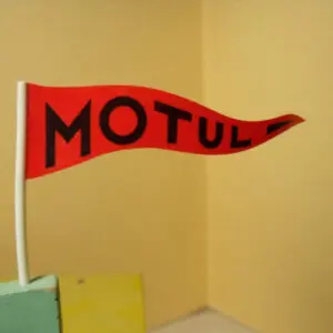 GARAGE 1/43 DRAPEAU DE TOIT MOTUL POUR JOUETS ROSSIGNOL VROOM NOREV