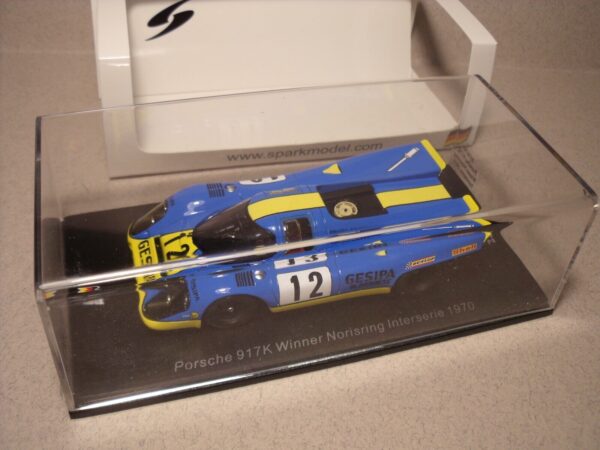 SPARK 1/43 PORSCHE 917 K NORISRING 70 NO STARTER EBBRO PROVENCE MINICHAMPS